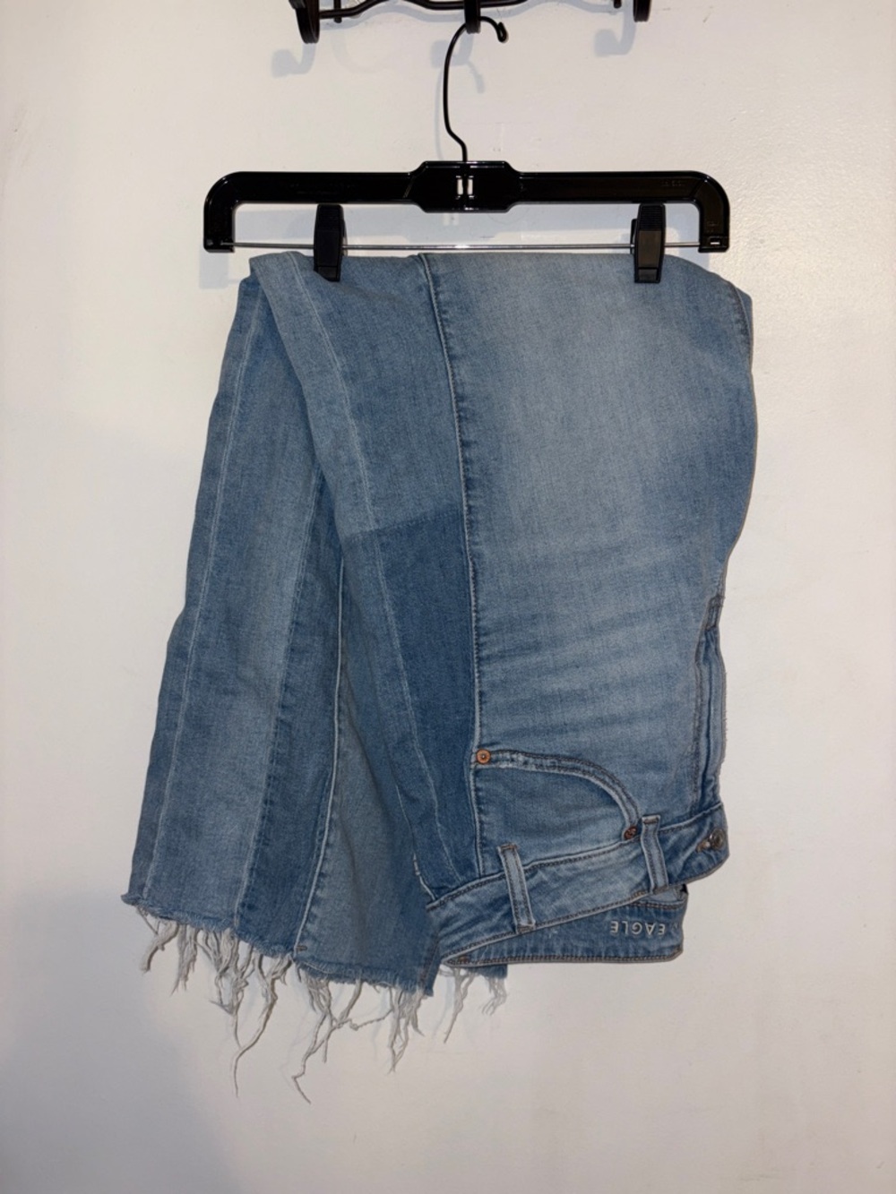 American Eagle Patchwork Low Rise Baggy Wide Leg Jeans 8 - Picture 6 of 8